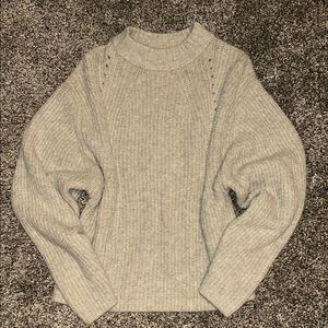 Prologue Gray Crew Neck Sweater